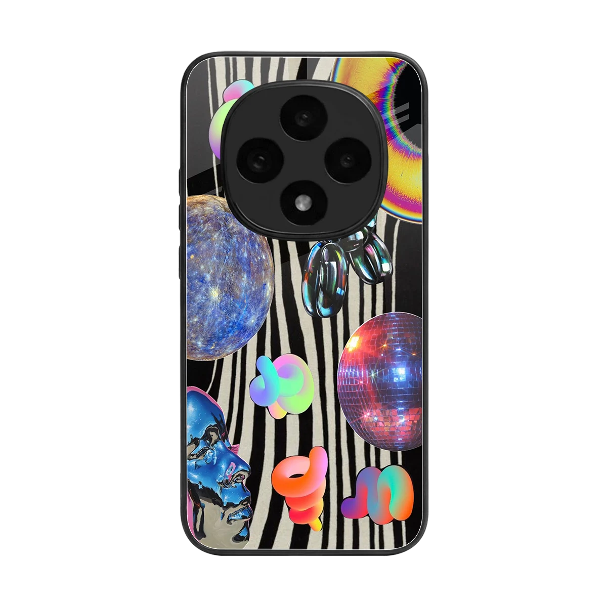 Disco Dream back phone cover | glass case for oppo f31 pro 5g