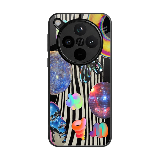 Disco Dream back phone cover | glass case for oppo find x8