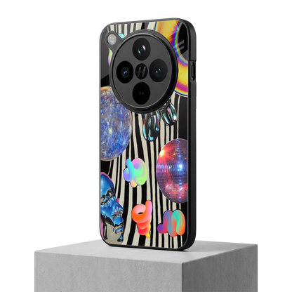 Disco Dream oppo find x8 mobile cover | shockproof glass phone case