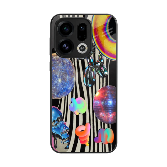 Disco Dream back phone cover | glass case for oppo find x9