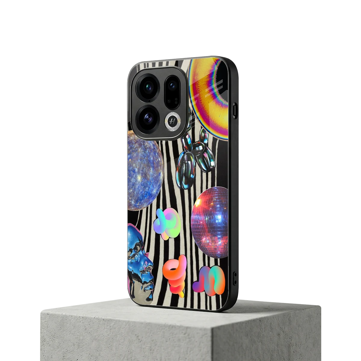 Disco Dream oppo find x9 mobile cover | shockproof glass phone case