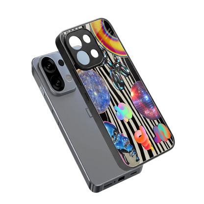 Disco Dream sleek oppo k13 5g cover with tempered glass back and TPU edges