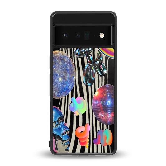Disco Dream back phone cover | glass case for google pixel 6 pro