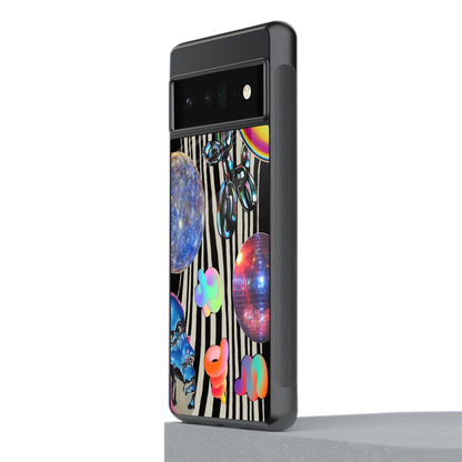 Disco Dream stylish phone case for google pixel 6 pro | glossy glass and slim fit