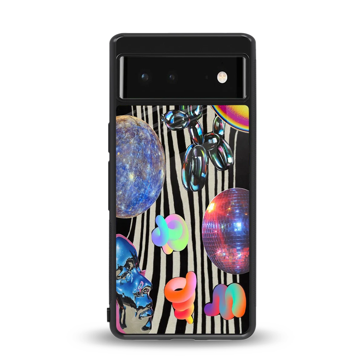 Disco Dream back phone cover | glass case for google pixel 6