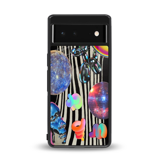 Disco Dream back phone cover | glass case for google pixel 6a