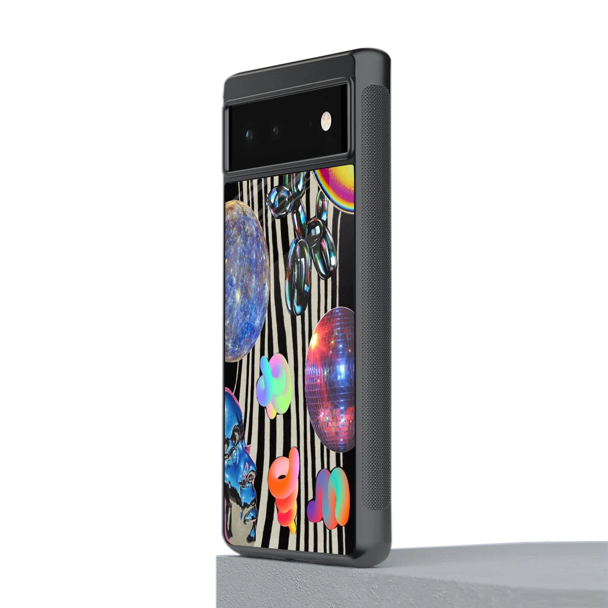 Disco Dream stylish phone case for google pixel 6 | glossy glass and slim fit