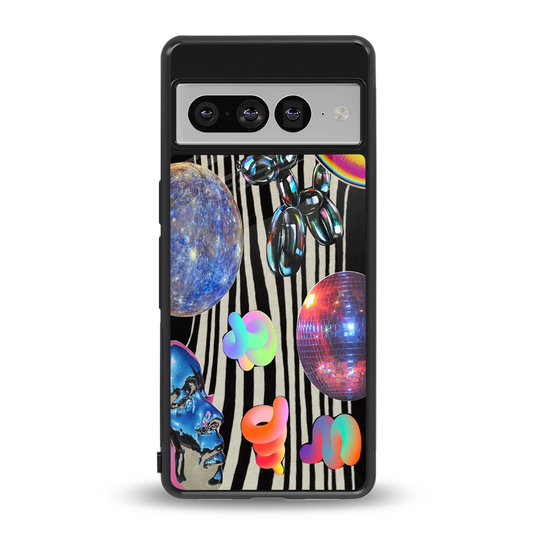 Disco Dream back phone cover | glass case for google pixel 7 pro
