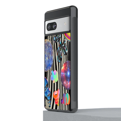 Disco Dream stylish phone case for google pixel 7 | glossy glass and slim fit
