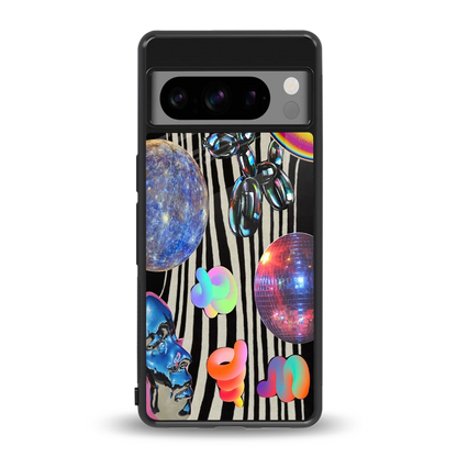 Disco Dream back phone cover | glass case for google pixel 8 pro