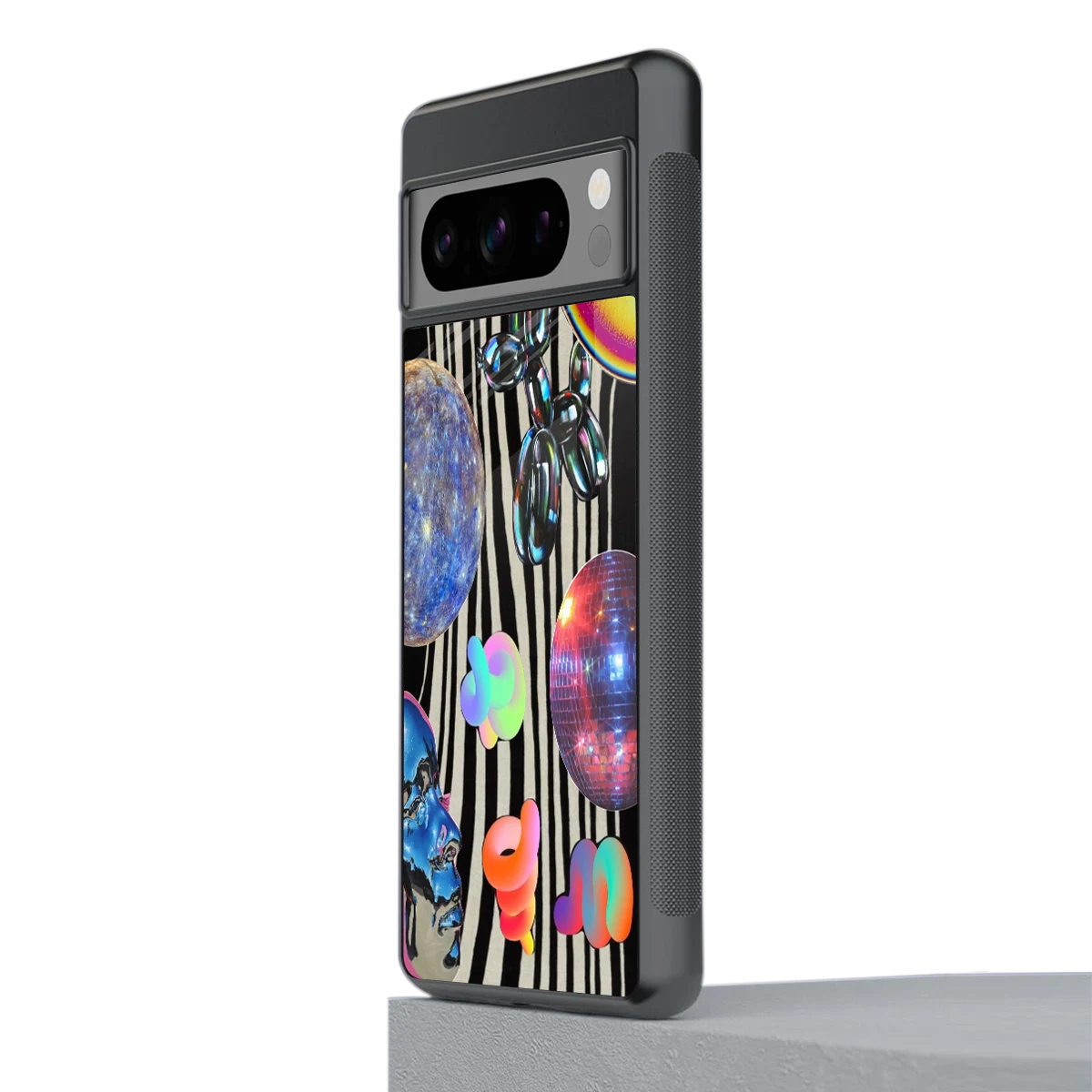 Disco Dream stylish phone case for google pixel 8 pro | glossy glass and slim fit