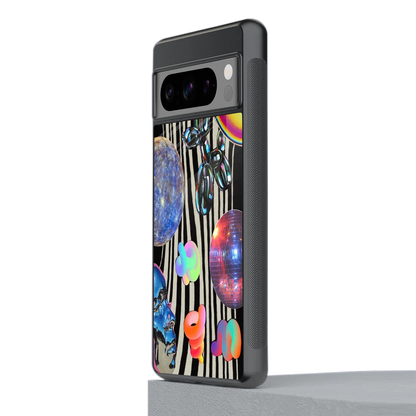 Disco Dream stylish phone case for google pixel 8 pro | glossy glass and slim fit