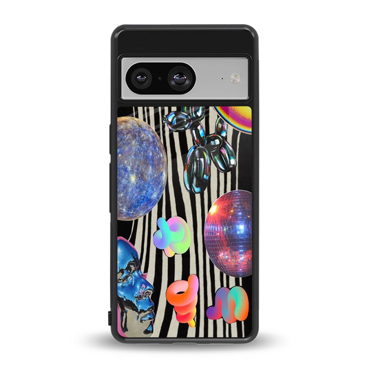 Disco Dream back phone cover | glass case for google pixel 8
