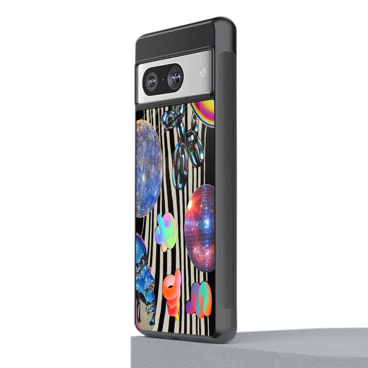 Disco Dream stylish phone case for google pixel 8 | glossy glass and slim fit