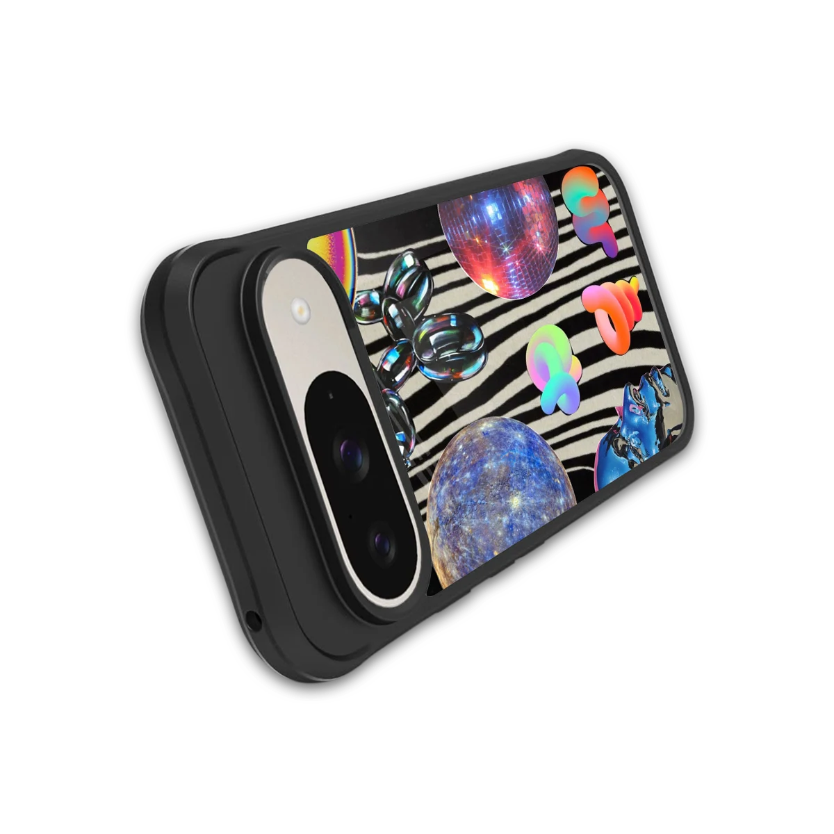 Disco Dream stylish phone case for google pixel 9 | glossy glass and slim fit