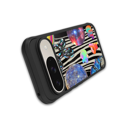 Disco Dream stylish phone case for google pixel 9 | glossy glass and slim fit