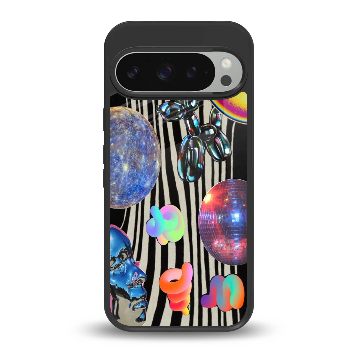 Disco Dream back phone cover | glass case for google pixel 9 pro