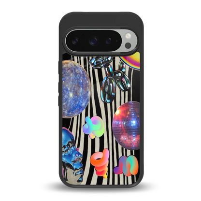 Disco Dream back phone cover | glass case for google pixel 9 pro