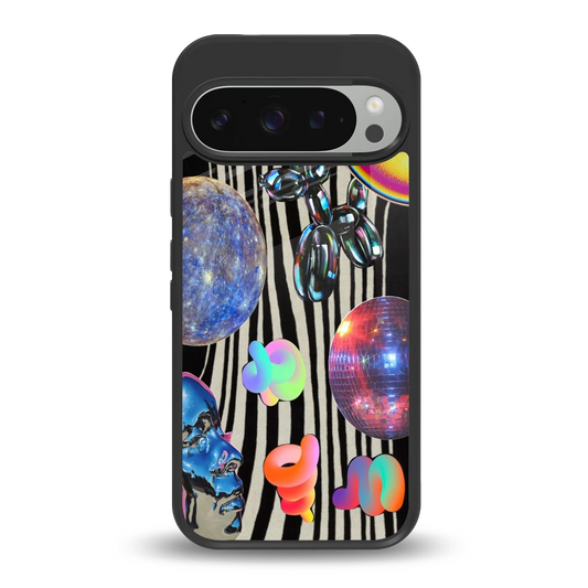 Disco Dream back phone cover | glass case for google pixel 9 pro