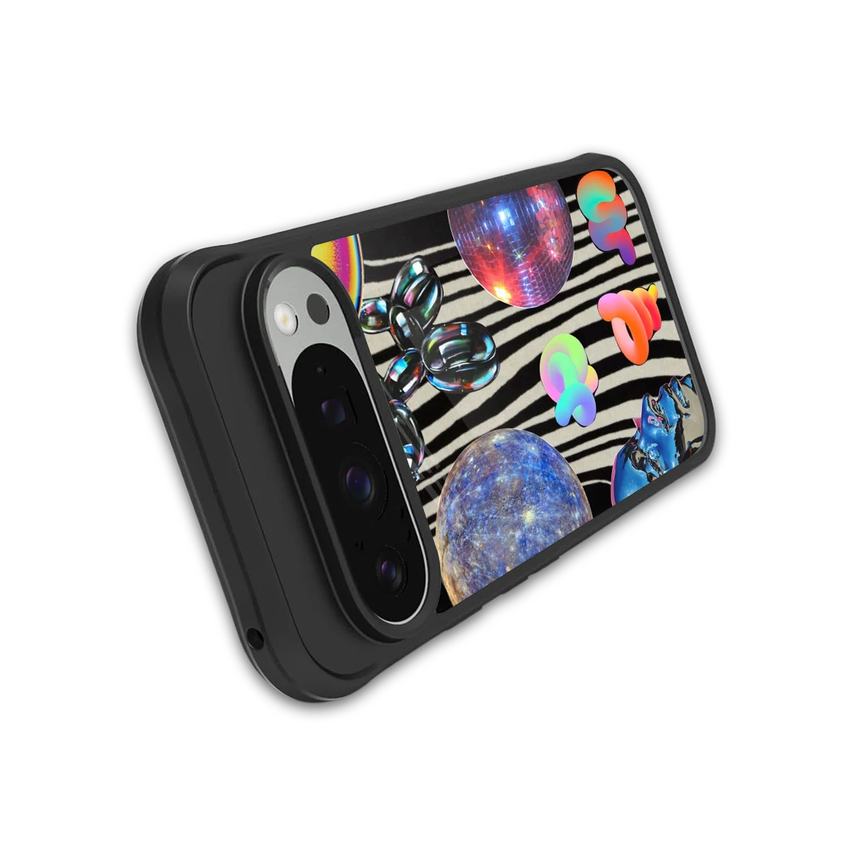 Disco Dream stylish phone case for google pixel 9 pro | glossy glass and slim fit