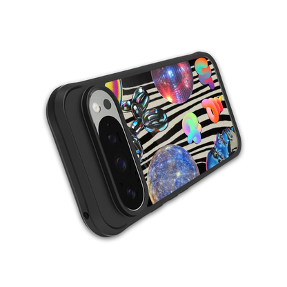Disco Dream stylish phone case for google pixel 9 pro xl | glossy glass and slim fit
