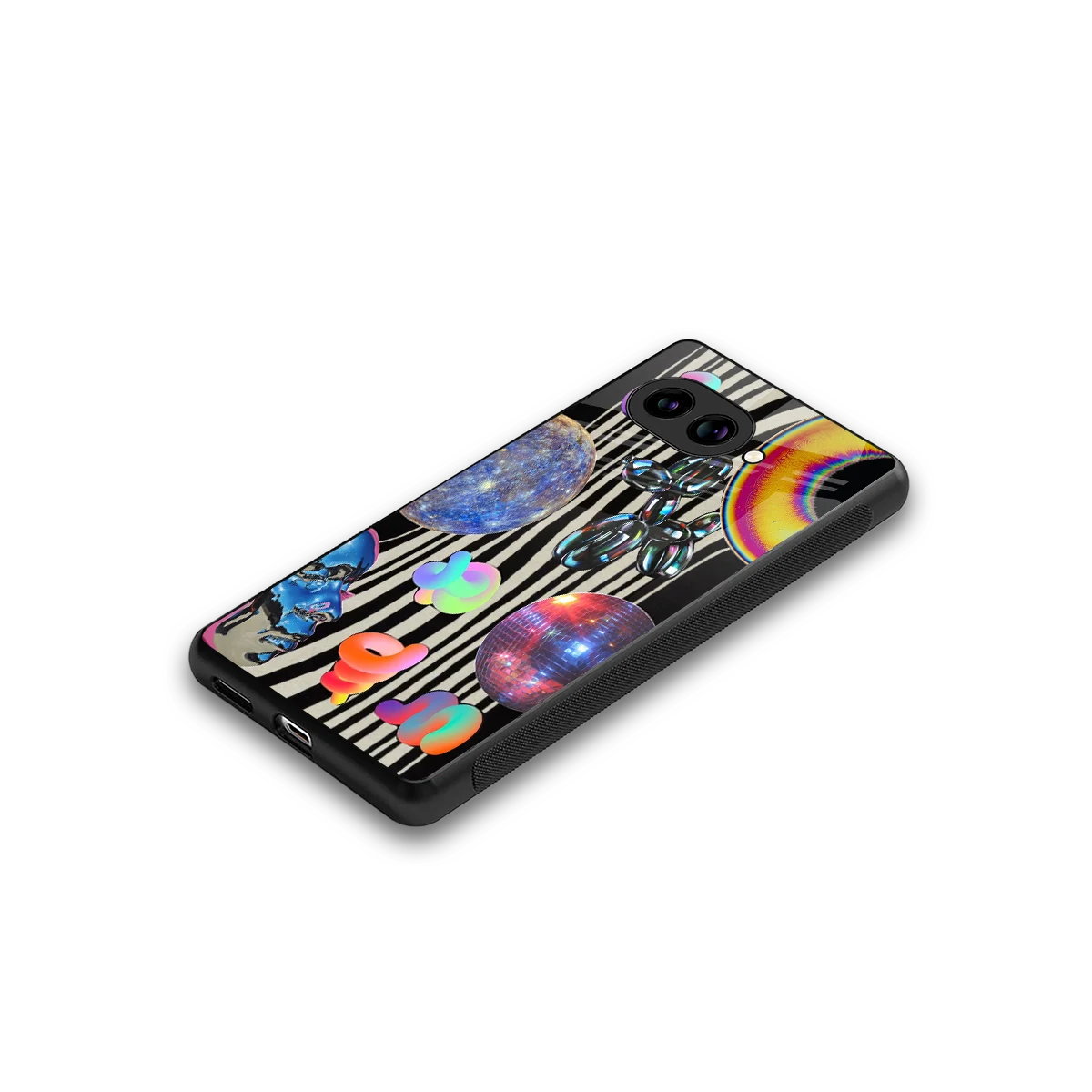 Disco Dream stylish phone case for google pixel 10a | glossy glass and slim fit