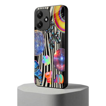 Disco Dream redmi 12 5g mobile cover | shockproof glass phone case
