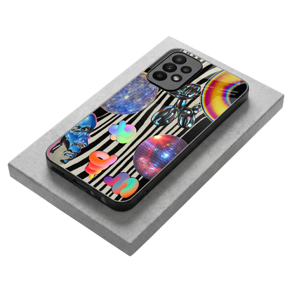 Disco Dream stylish phone case for samsung galaxy a23 | glossy glass and slim fit