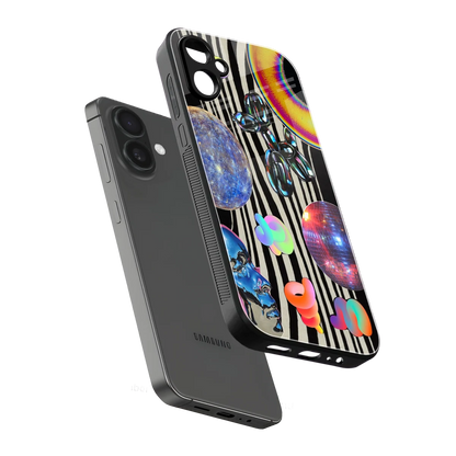 Disco Dream sleek samsung galaxy a06 5g cover with tempered glass back and TPU edges