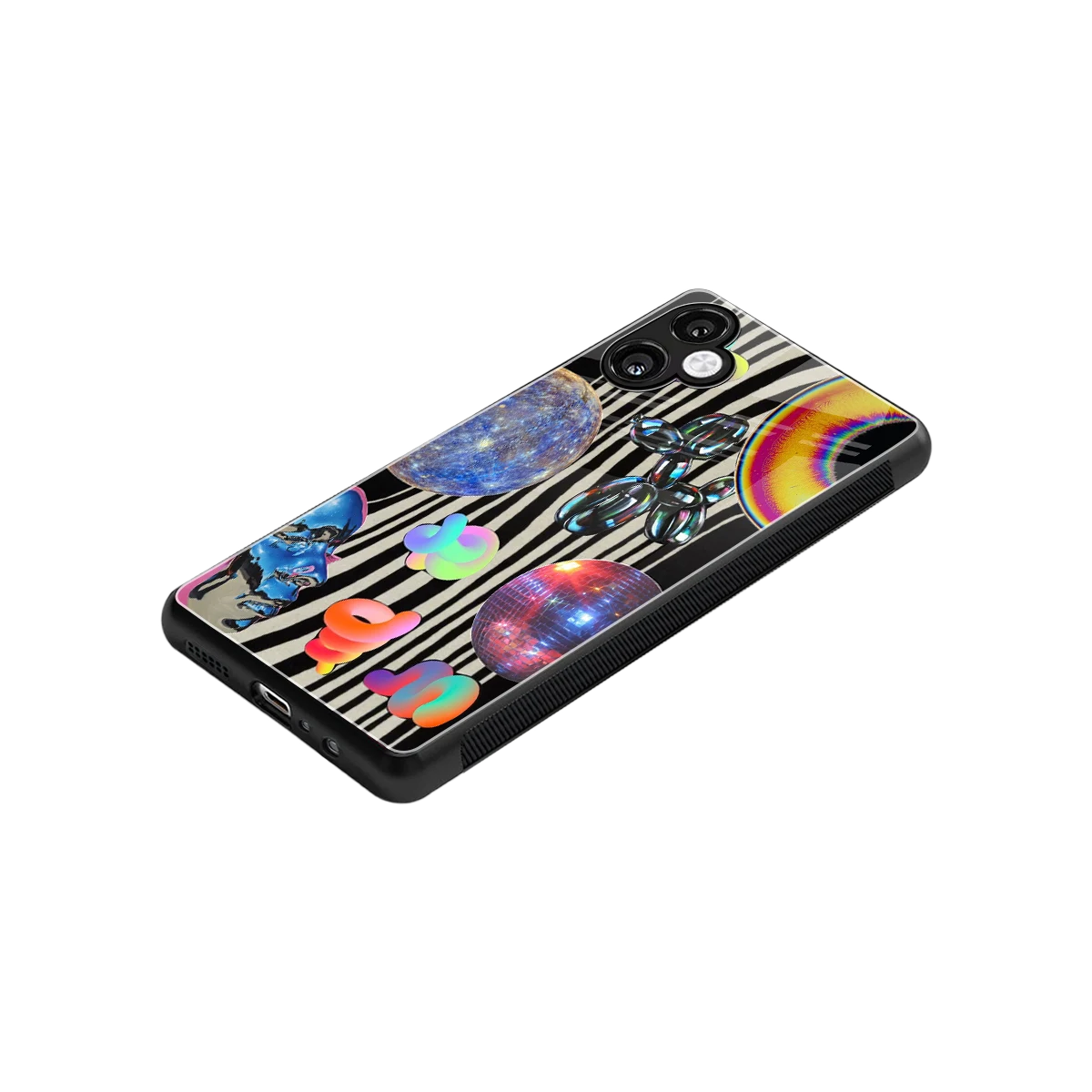 Disco Dream stylish phone case for samsung galaxy a06 5g | glossy glass and slim fit