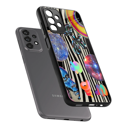 Disco Dream sleek samsung galaxy a23 cover with tempered glass back and TPU edges