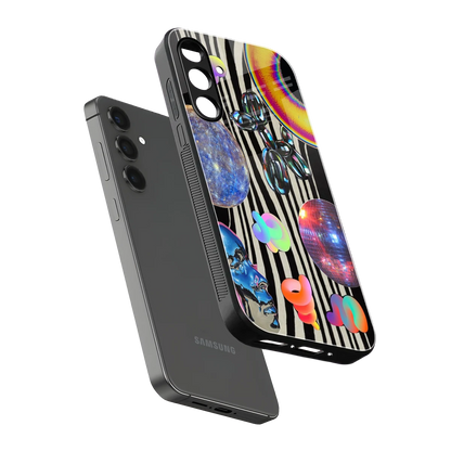 Disco Dream sleek samsung galaxy f15 5g cover with tempered glass back and TPU edges