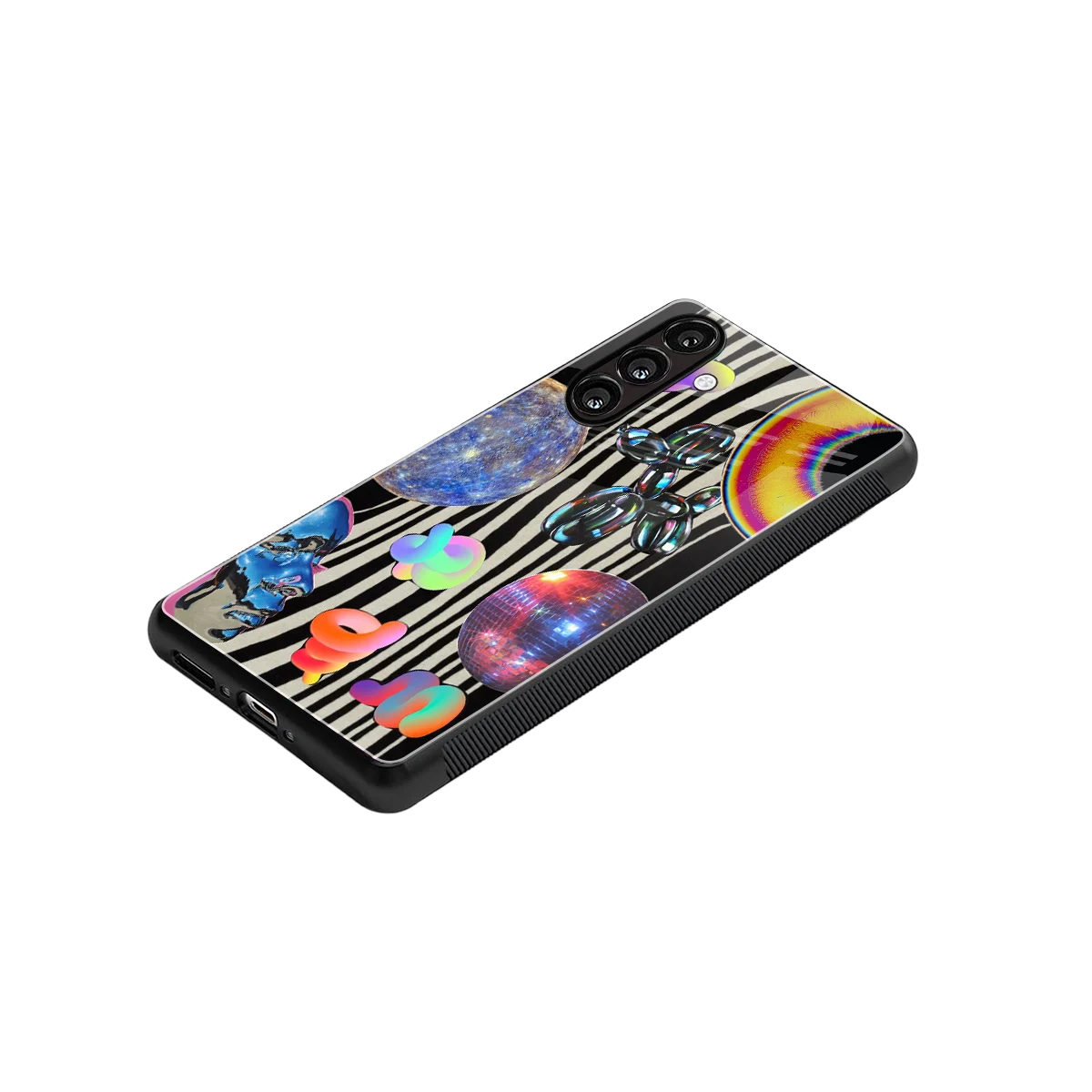 Disco Dream stylish phone case for samsung galaxy a34 5g | glossy glass and slim fit