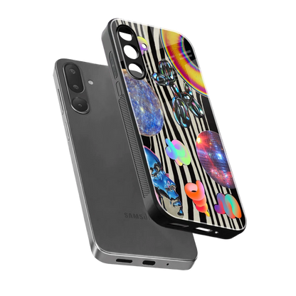 Disco Dream sleek samsung galaxy m16 5g cover with tempered glass back and TPU edges