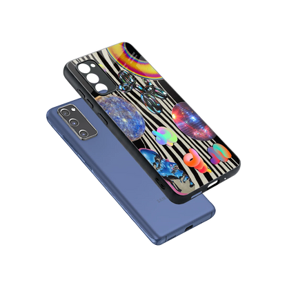 Disco Dream sleek samsung galaxy s20 fe cover with tempered glass back and TPU edges