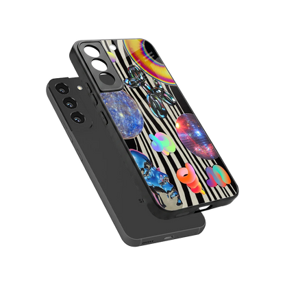 Disco Dream sleek samsung galaxy s22 cover with tempered glass back and TPU edges