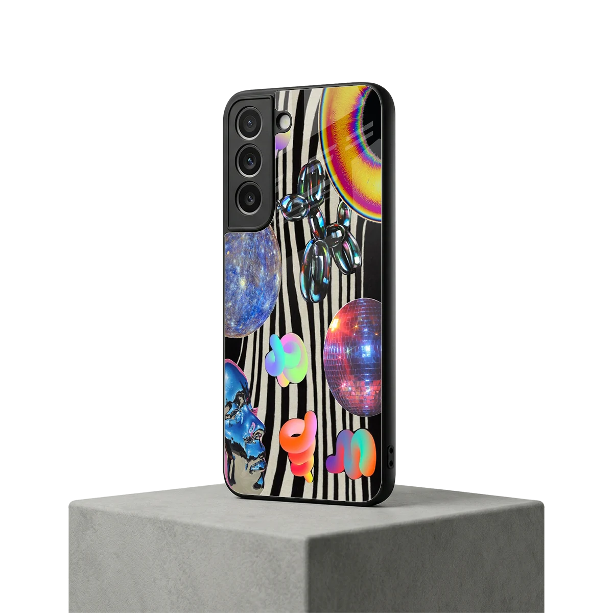Disco Dream samsung galaxy s22 mobile cover | shockproof glass phone case