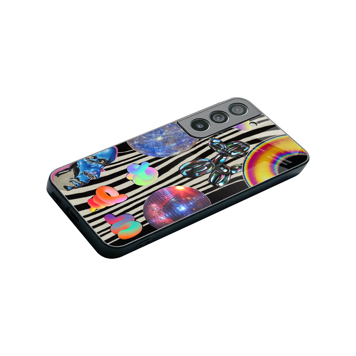 Disco Dream stylish phone case for samsung galaxy s22 | glossy glass and slim fit