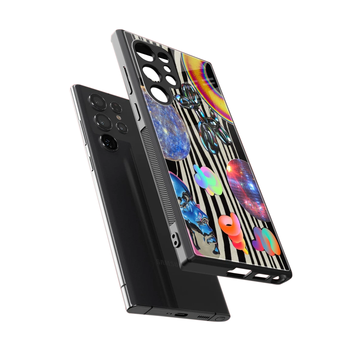 Disco Dream sleek samsung galaxy s24 ultra cover with tempered glass back and TPU edges