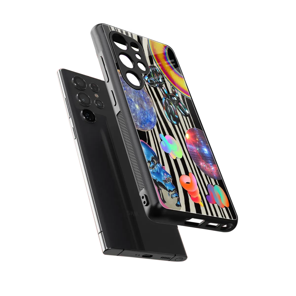 Disco Dream sleek samsung galaxy s25 ultra cover with tempered glass back and TPU edges