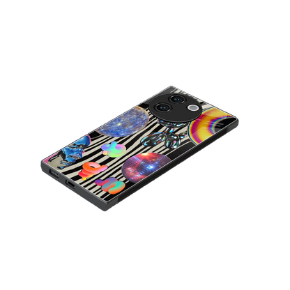 Disco Dream stylish phone case for vivo v30e | glossy glass and slim fit