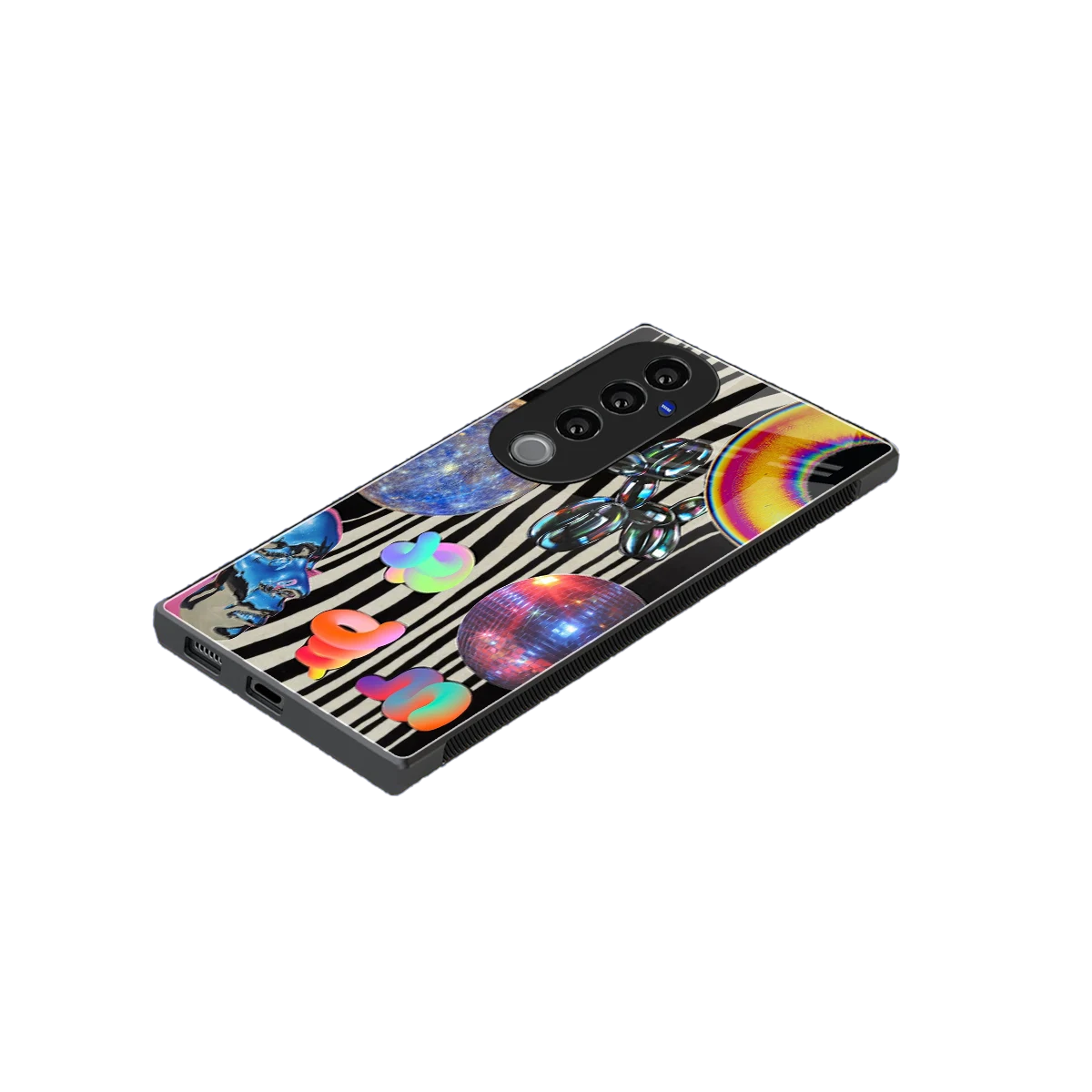 Disco Dream stylish phone case for vivo v40 pro | glossy glass and slim fit