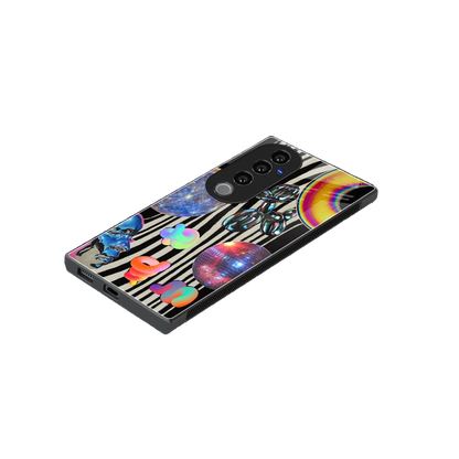 Disco Dream stylish phone case for vivo v40 pro | glossy glass and slim fit