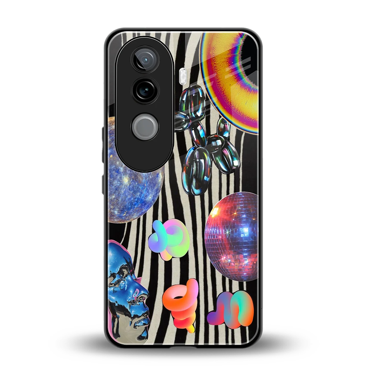 Disco Dream back phone cover | glass case for vivo v40e