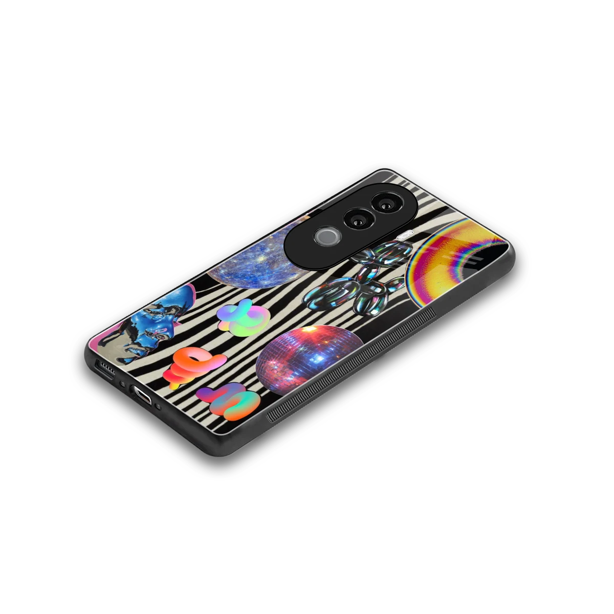Disco Dream stylish phone case for vivo v40e | glossy glass and slim fit