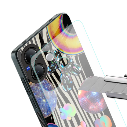 Disco Dream stylish phone case for vivo v60 | glossy glass and slim fit