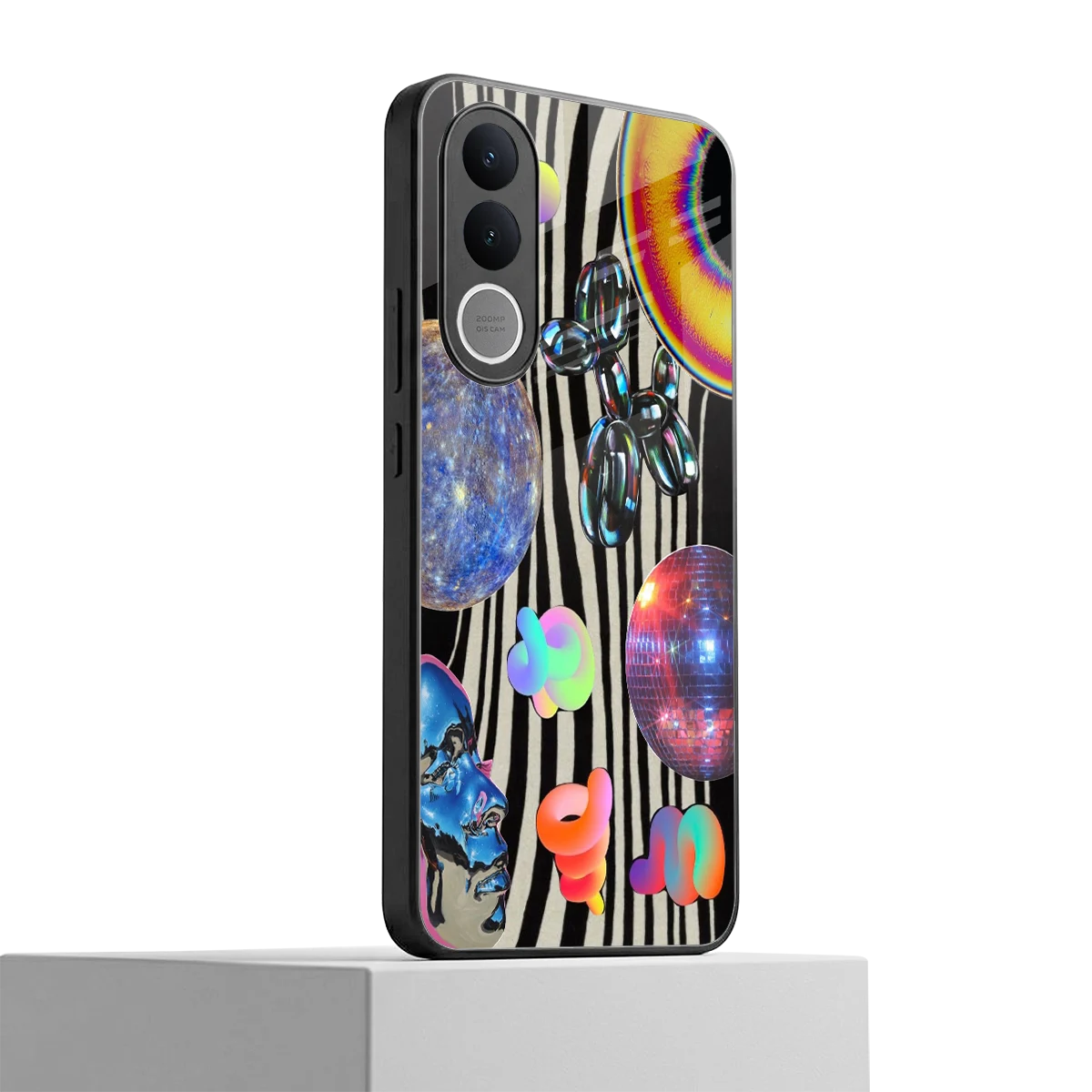 Disco Dream vivo v70 fe mobile cover | shockproof glass phone case