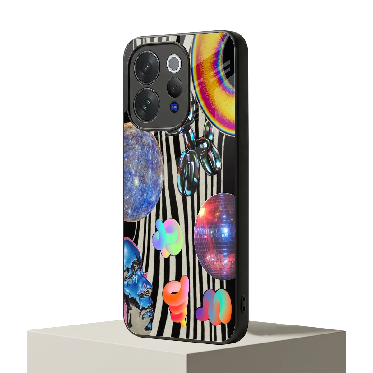 Disco Dream vivo v70 mobile cover | shockproof glass phone case