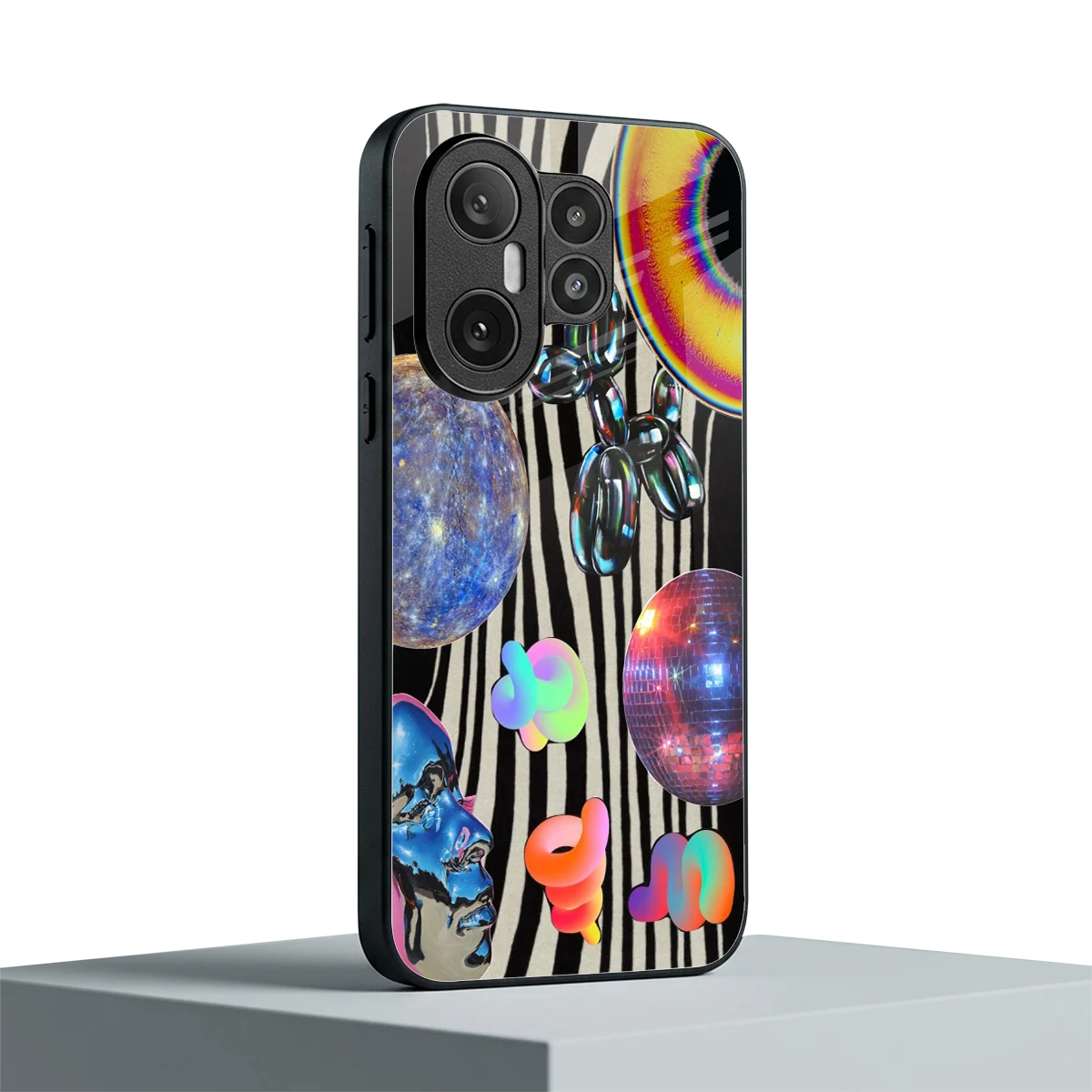 Disco Dream vivo x200 fe mobile cover | shockproof glass phone case