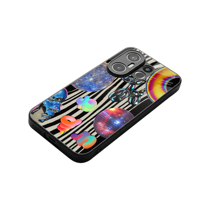 Disco Dream stylish phone case for vivo x200 fe | glossy glass and slim fit
